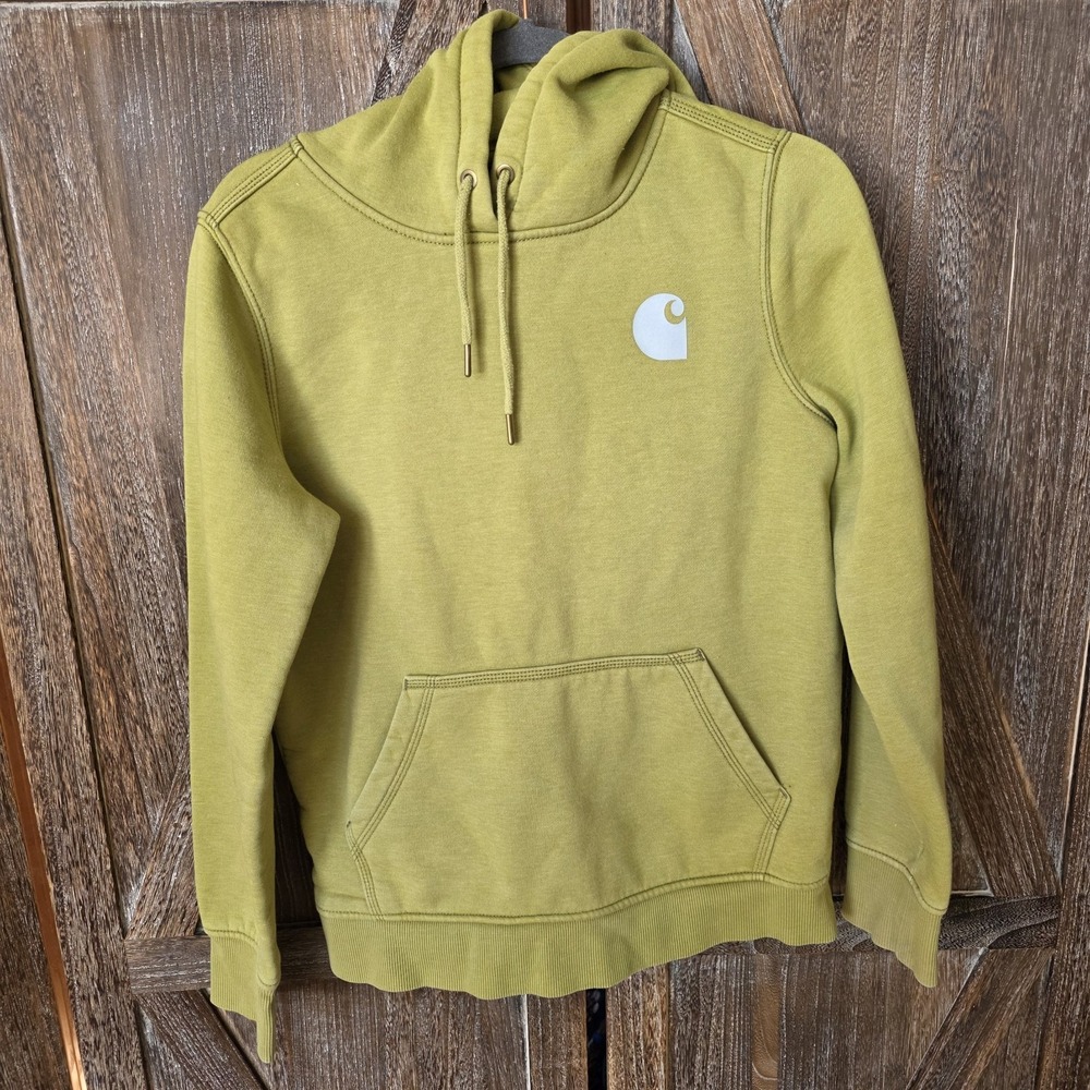 Carthartt Sweatshirt Women's Size Small (4-6) Light Green Hoodie Relaxed Fit‎